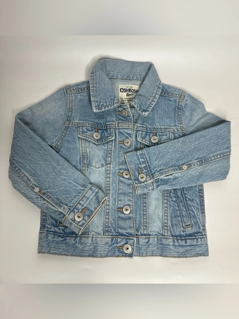 OshKosh B’gosh Girls Denim Jean Jacket Size 5/5A
